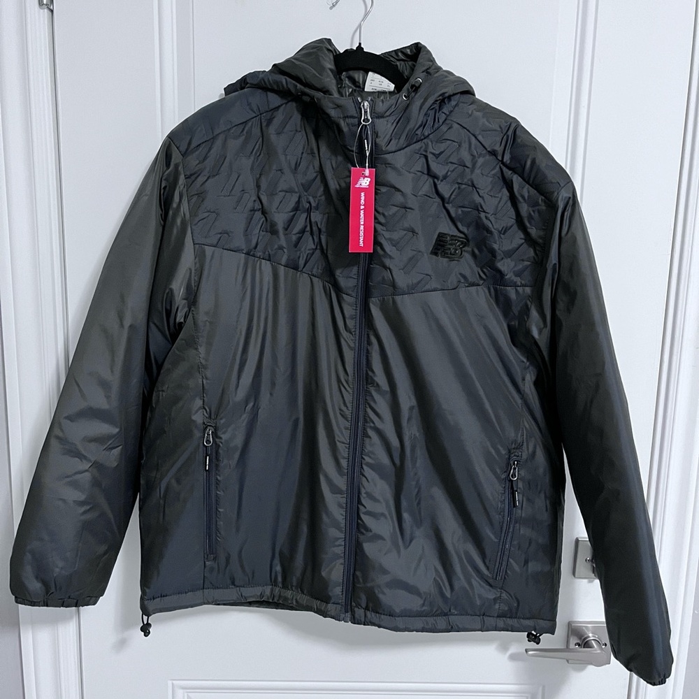 NWT - New Balance Men’s Padded Wind & Water Resistant Hooded Jacket - Size L